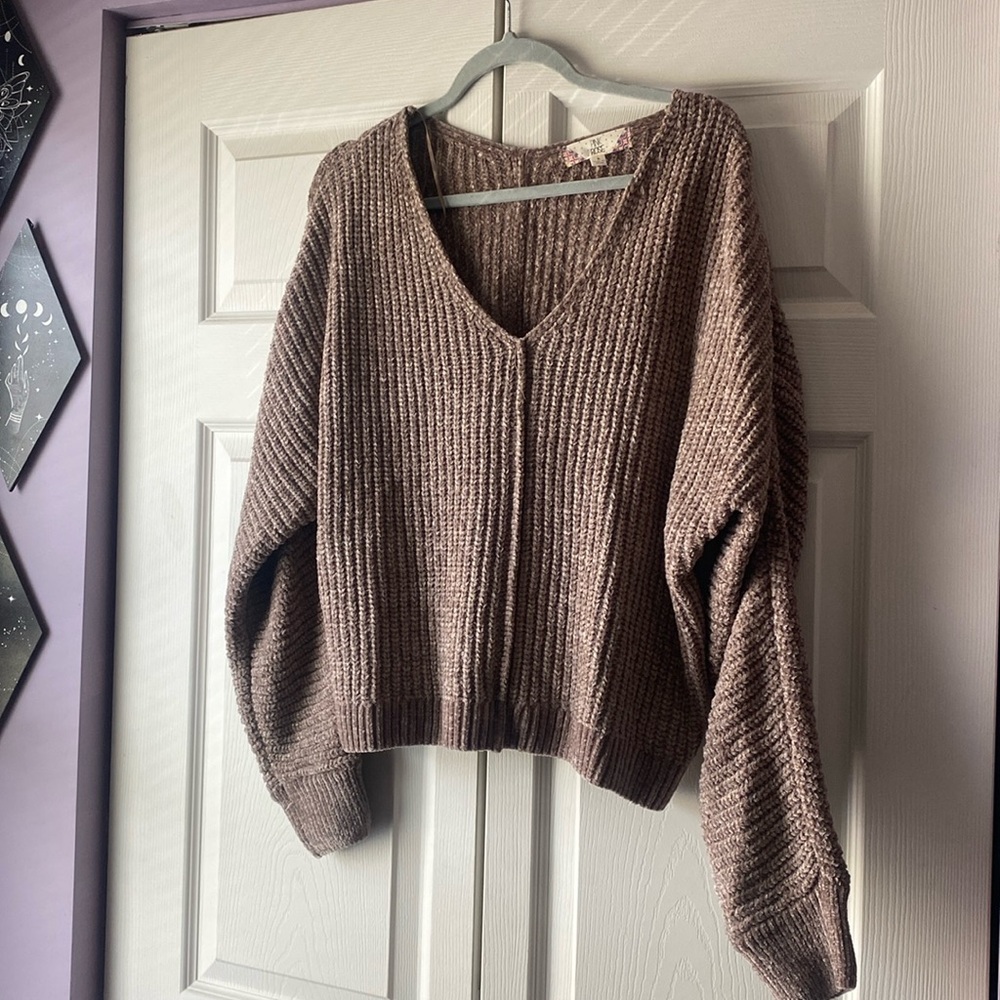 pink rose sweater